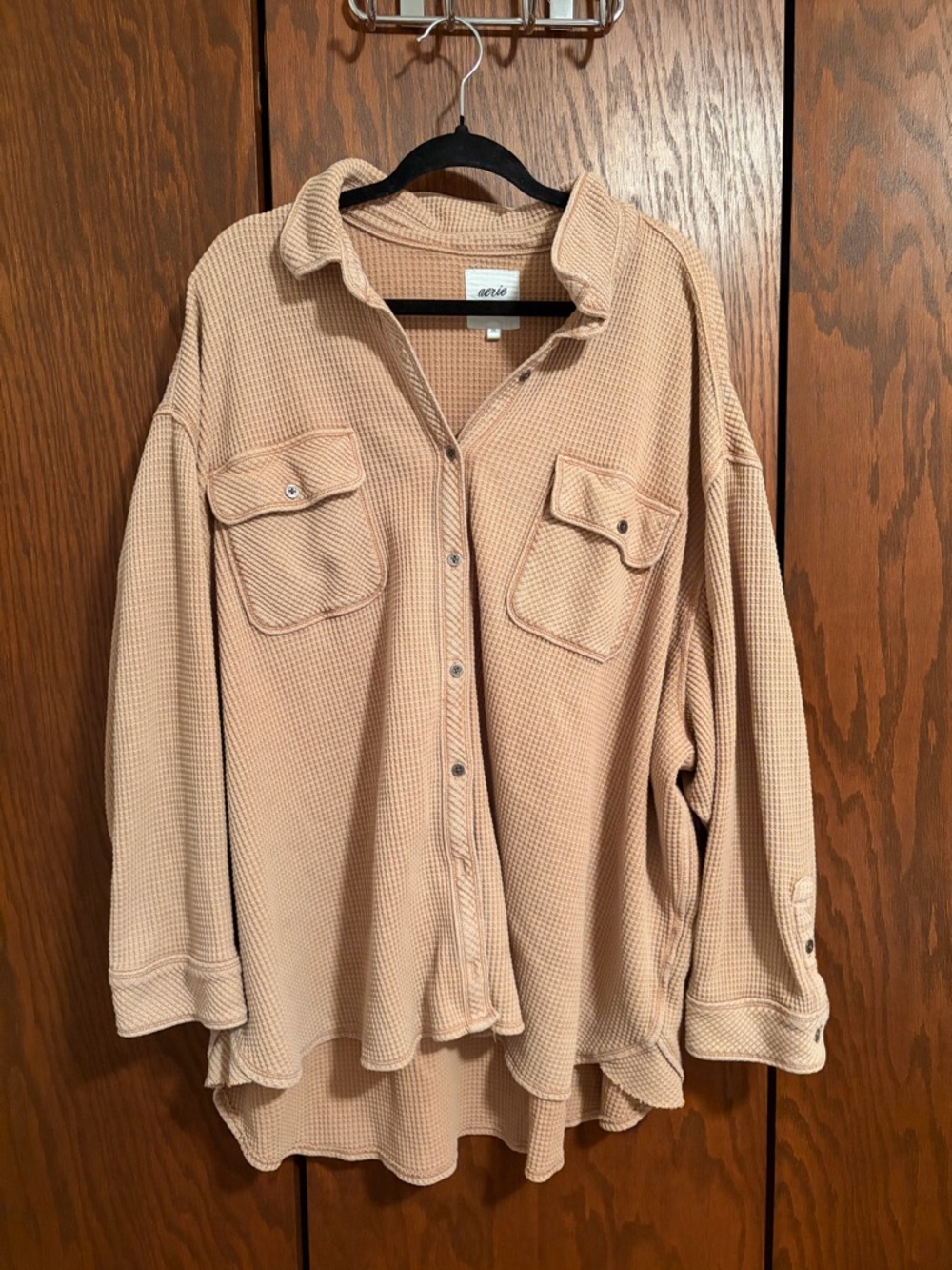 Aerie Waffle Jane Burton Shirt